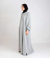 Long Casual Hoodie - Grey