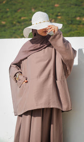 Utility Lyocell Co-Ord SET - PLUM