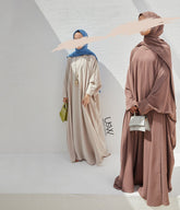 Farasha Open Style PEARL STRETCH - Mink (exc onderjurk)