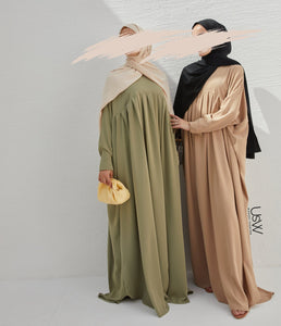 Jilbab Qatariyya PEARL STRETCH - Fern Green