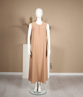 Slip Dress Pearl Stretch - Latte
