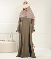 A-Lijn Abaya Aaliia Samha - Olive Taupe