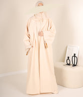 Zahraa OPEN KIMONO Wide Sleeve - Cream