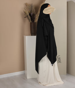Pearl Stretch Sjaal 125*200 - Black