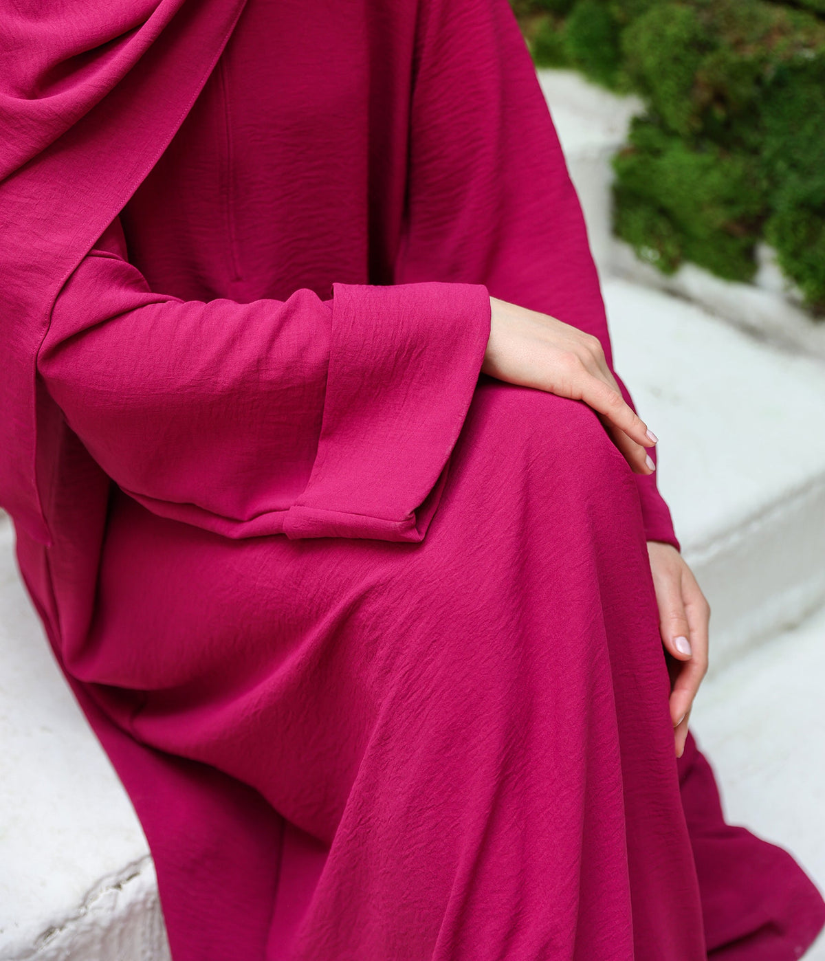 maxi kimono dress abaya pink Stylish Open Front Kimono Abaya with Inner Dress for Women