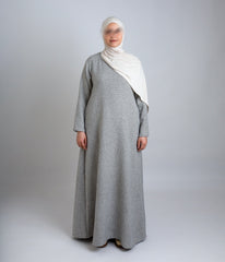 Abaya Tweed Soft grey