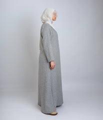 Abaya Tweed Soft grey