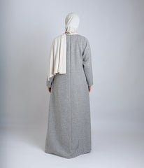 Abaya Tweed Soft grey