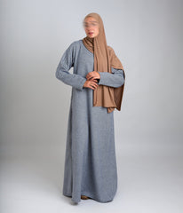 Abaya Tweed Blue Grey