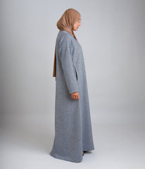 Abaya Tweed Blue Grey