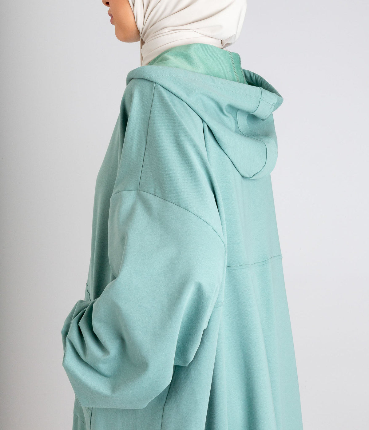 Long Casual Hoodie (UsW) - Mint