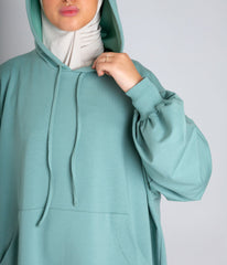 Long Casual Hoodie (UsW) - Mint