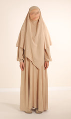 Natural Nila Abaya - Taupe Desert
