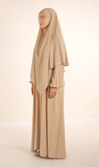 Natural Nila Abaya - Taupe Desert