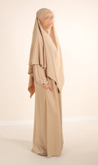 Natural Nila Abaya - Taupe Desert