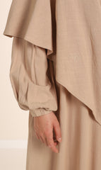 Natural Nila Abaya - Taupe Desert