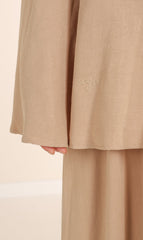 Natural Nila Abaya - Taupe Desert