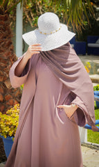 Elizabeth Open Abaya SET - IRIS DEW