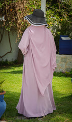 Elizabeth Open Abaya SET - LAVENDER HAZE