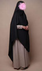 Anisah Stretch Hijaab 125*200 - Zwart