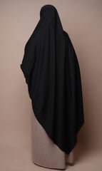 Anisah Stretch Hijaab 125*200 - Zwart
