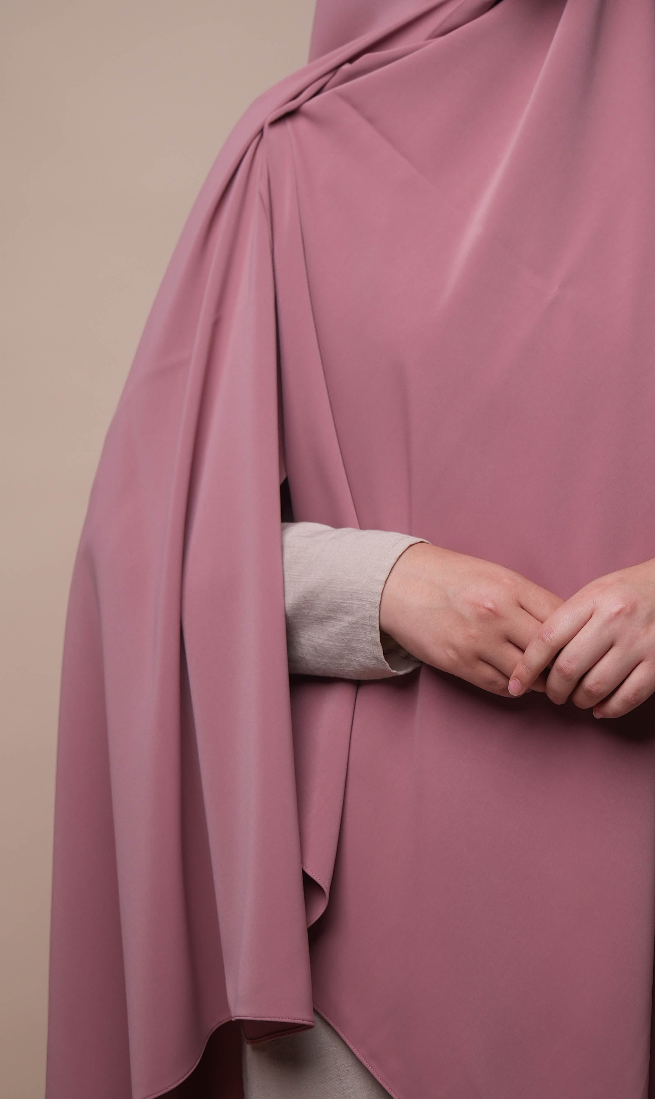 Anisah Stretch Hijaab 125*200 - Velvet Rose