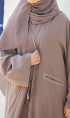 White Lyocell Whisper SET - Plum