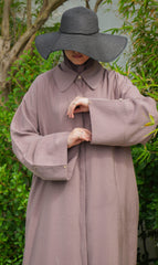 Elisa Lyocell Blouse Dress PLUM