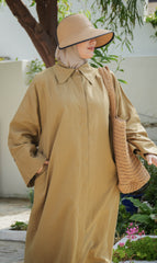 Elisa Linen Blouse Dress DESERT