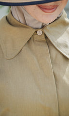Elisa Linen Blouse Dress DESERT