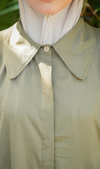 Elisa Linen Blouse Dress OLIVETTE