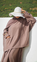 Utility Lyocell Co-Ord SET - PLUM