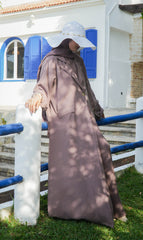 Lyocell Abaya Awdal Set - PLUM