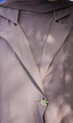 Lyocell Abaya Awdal Set - PLUM