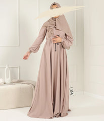 Abaya Maleekah Aaliia - Pastel Taupe