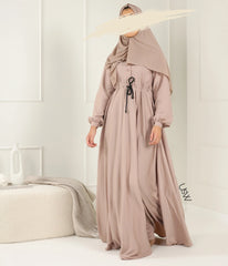 Abaya Maleekah Aaliia - Pastel Taupe