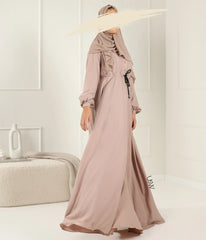 Abaya Maleekah Aaliia - Pastel Taupe