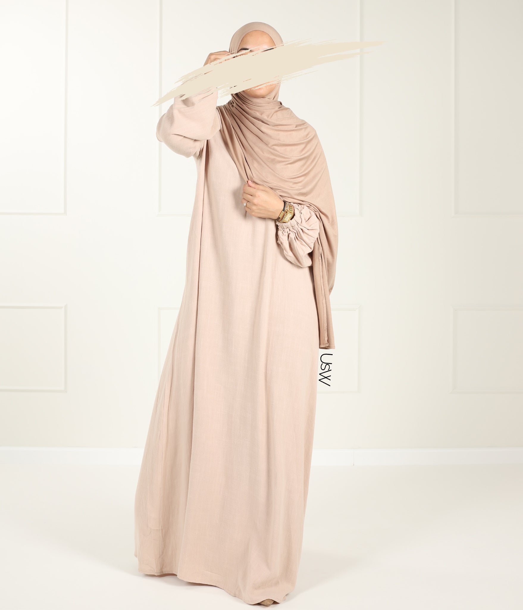 Natural NILA Abaya - Oat