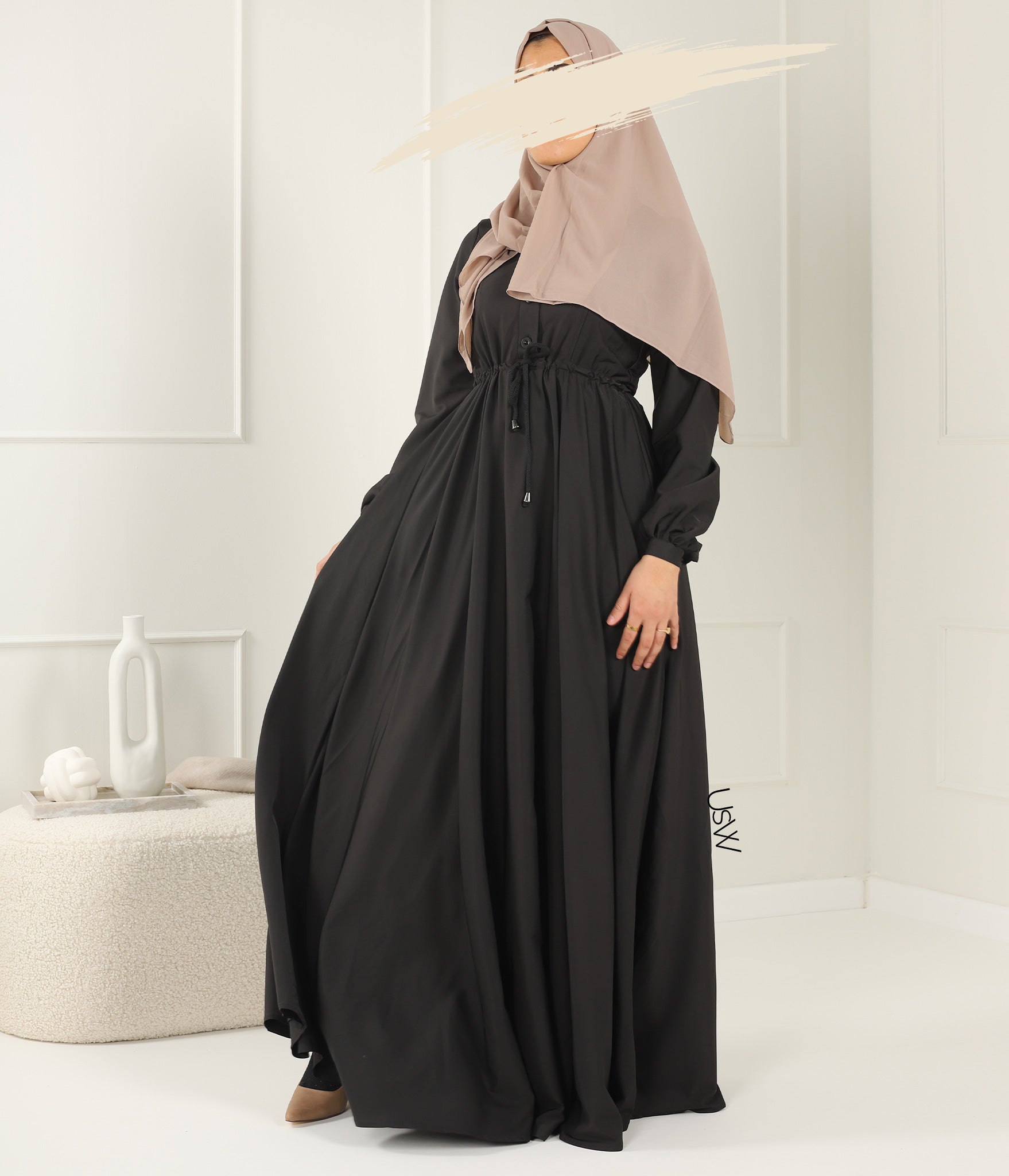 Abaya Maleekah Aaliia - Black