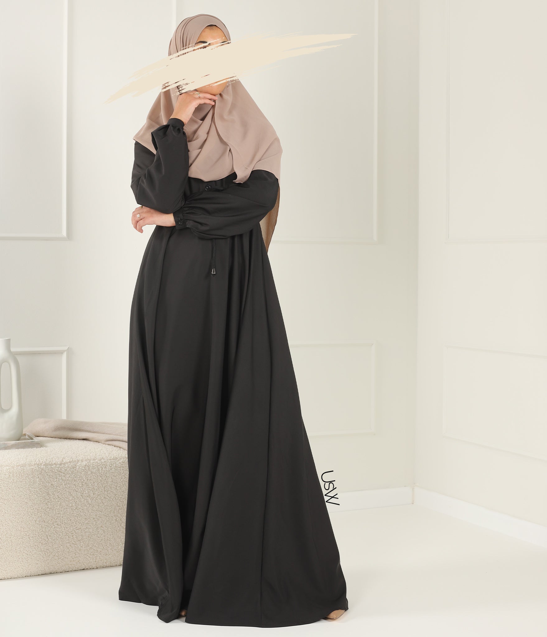 Abaya Maleekah Aaliia - Black