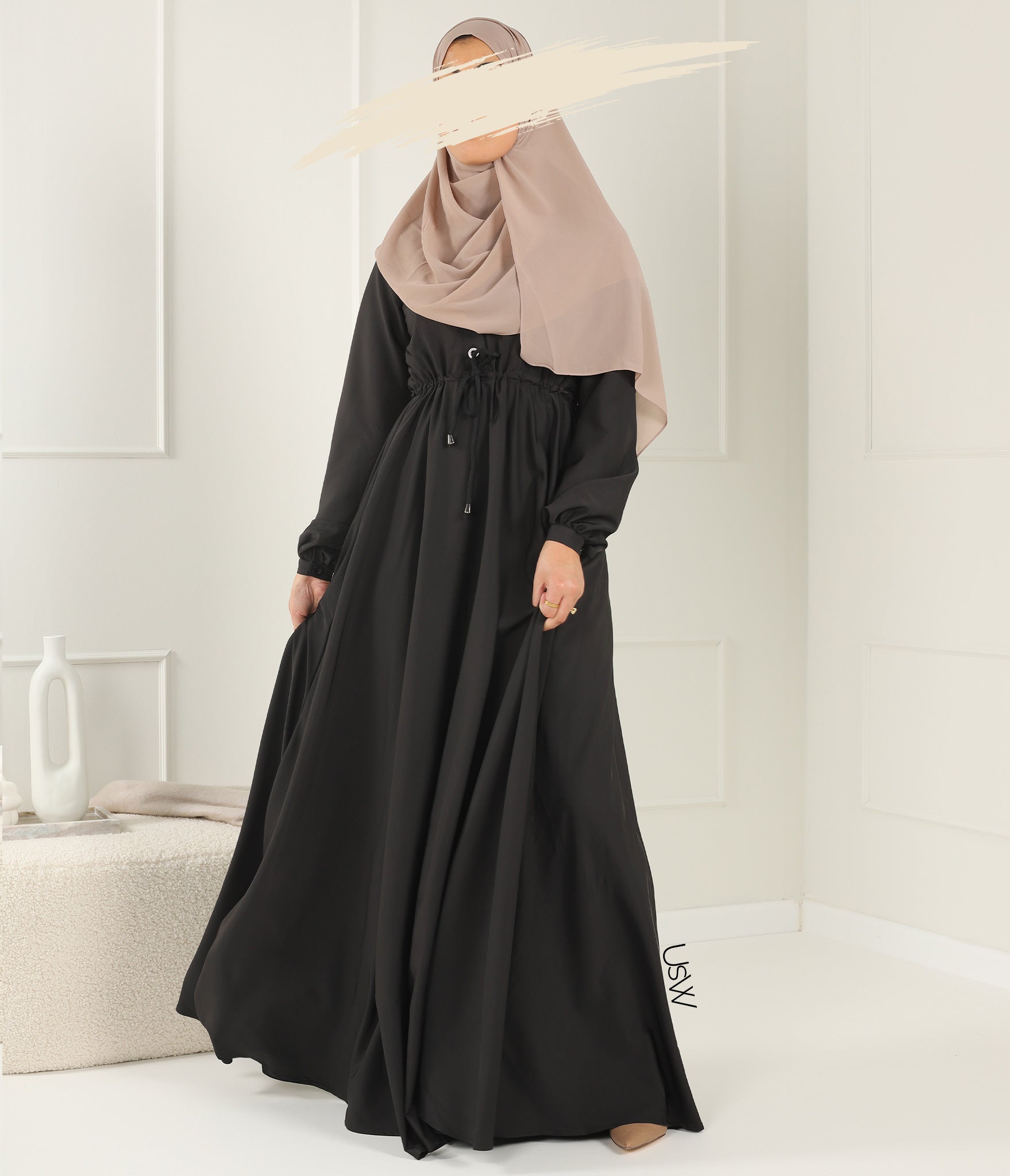 Abaya Maleekah Aaliia - Black