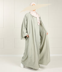 Soft Wide Sleeve Kimono Shawyah - SET