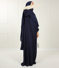 A-Lijn Puff Abaya Arrzha Stretch - Navy