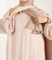 Natural NILA Abaya - Oat