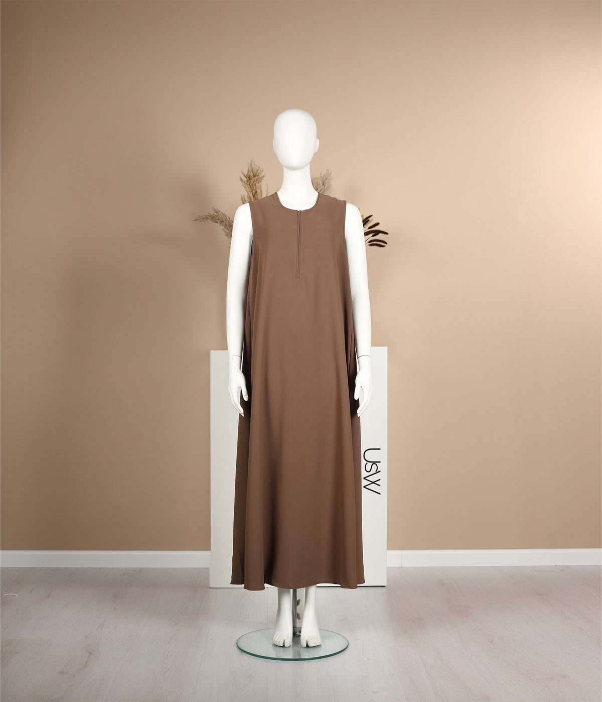 Slip Dress TAYMA - Coffee