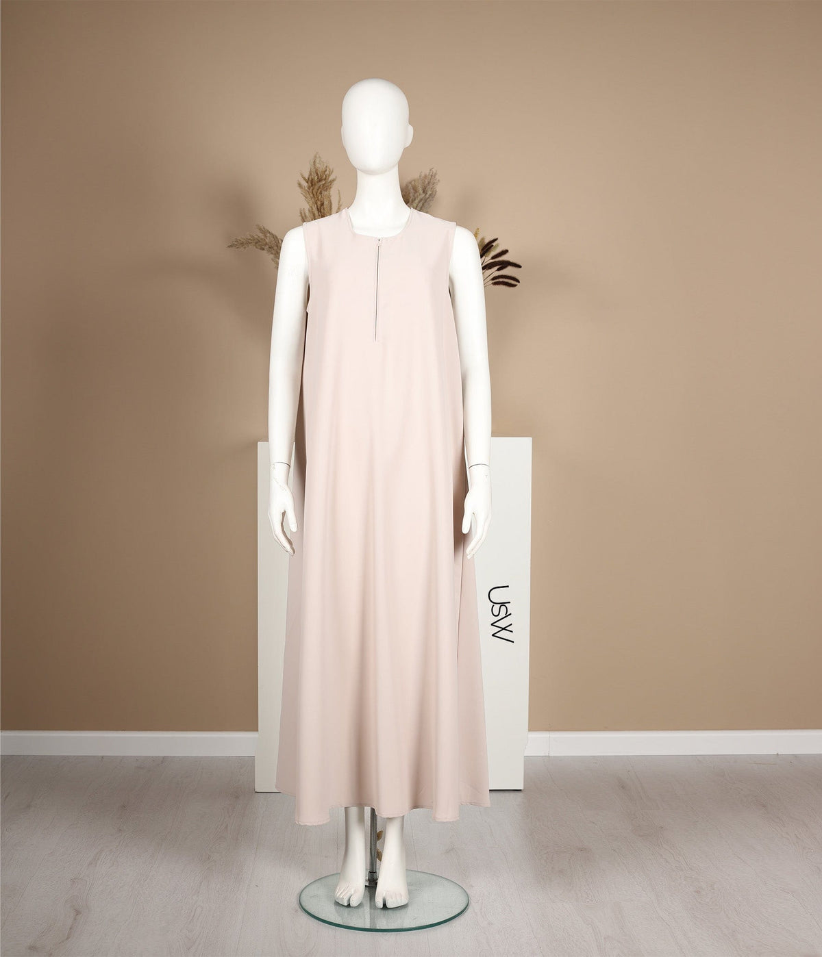 Slip Dress Pearl Stretch - Cream
