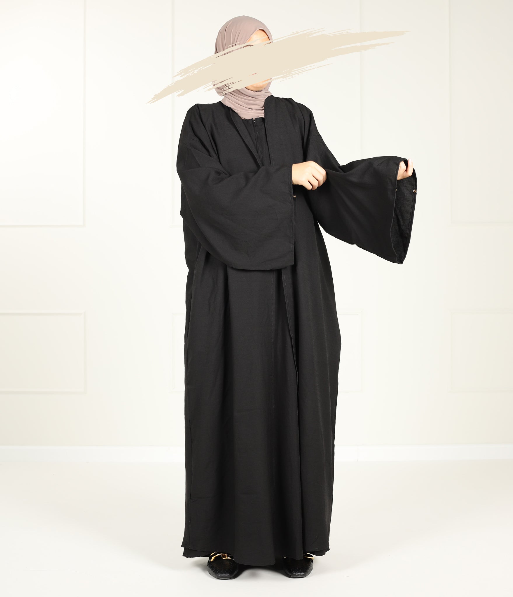 Soft Wide Sleeve Kimono Shawyah - SET