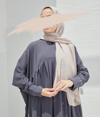 Jilbab Qatariyya PEARL STRETCH - Graphite