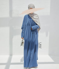 Jilbab Qatariyya PEARL STRETCH - Jeans Bleu