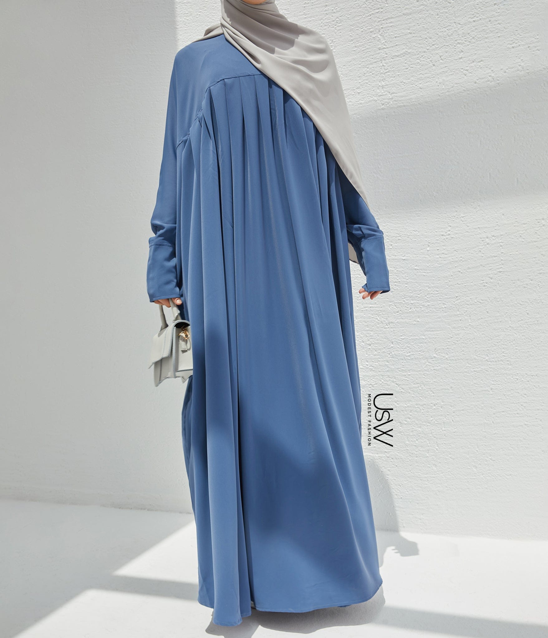 Jilbab Qatariyya PEARL STRETCH - Jeans Bleu